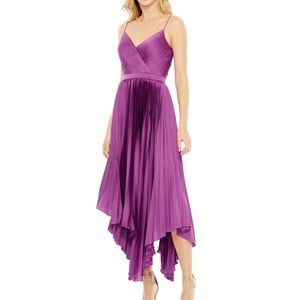 MAC DUGGAL amethyst/purple pleated dress NWT
